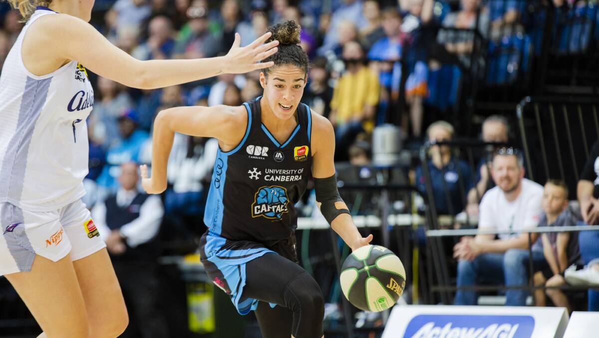 Kia Nurse played a huge role with 28 points. Picture: Jamila Toderas