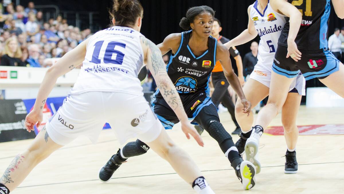 Olivia Epoupa was a revelation for the Capityals in her WNBL debut. Picture: Jamila Toderas