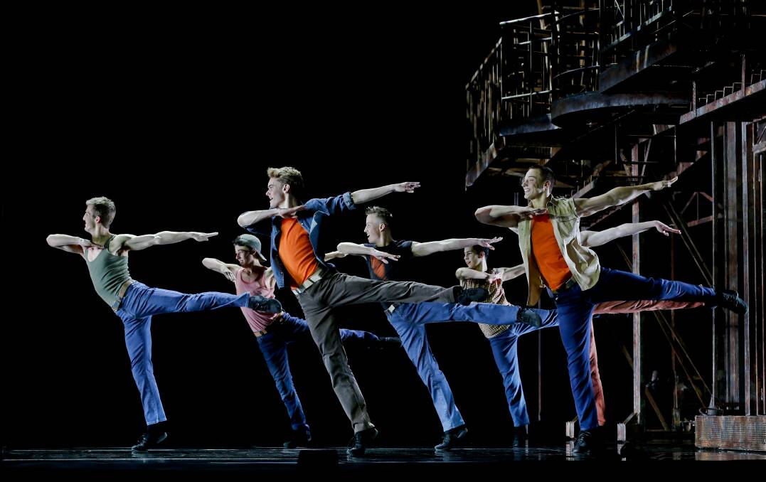The Jets dance in Opera Australia's West Side Story. Picture: Jeff Busby