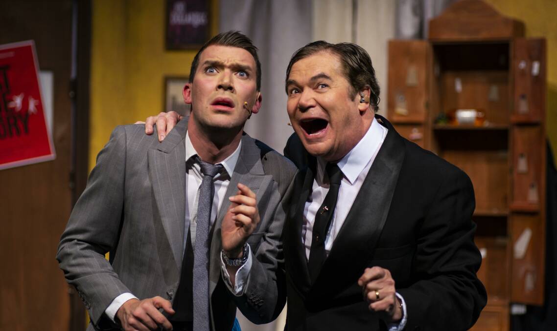 Jason Bensen, left, and Daryl Somers in The Producers. Picture: Janelle McMenamin