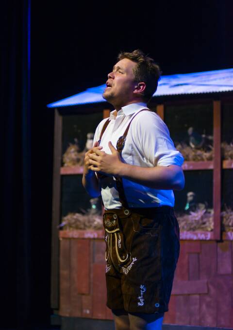 Zack Drury in The Producers. Picture: Janelle McMenamin