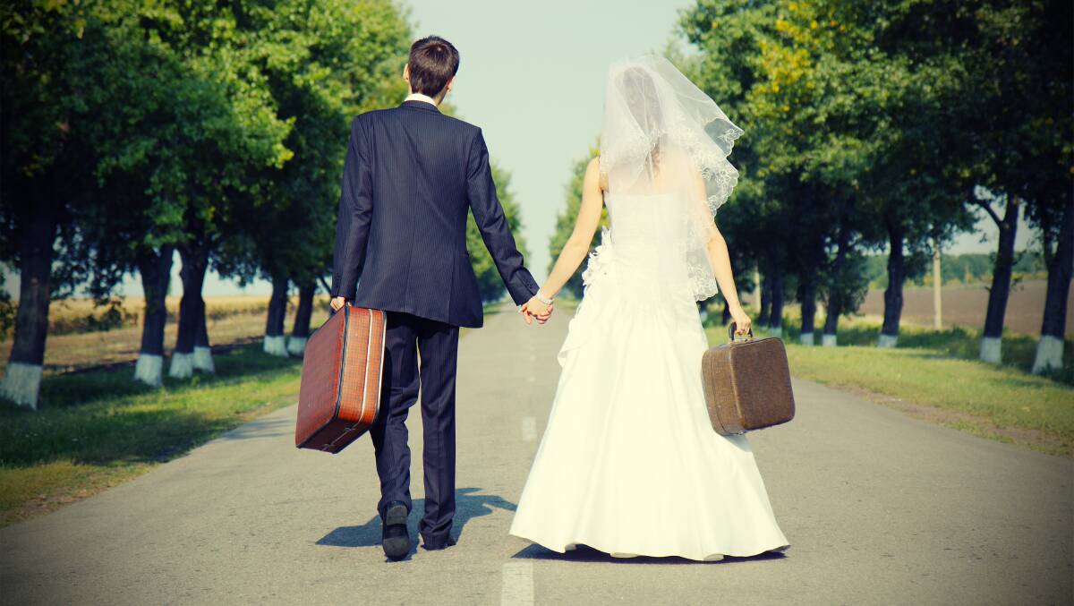 And the journey begins ... watching my friends getting married. Picture: Shutterstock