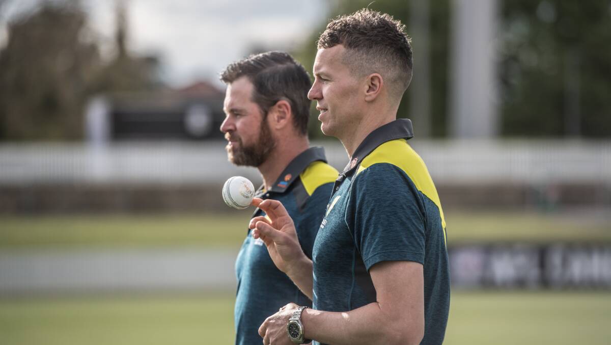 Peter Siddle and Dan Christian will lead the PM's XI. Picture: Karleen Minney