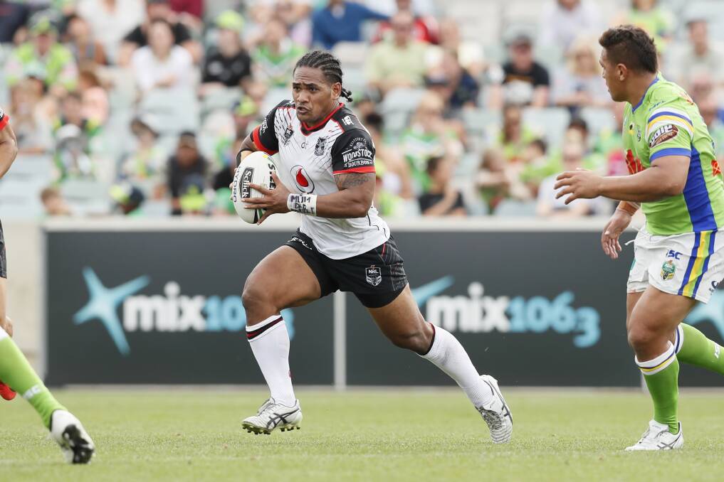 Solomone Kata played almost 100 games for the New Zealand Warriors. Picture: NRL Images