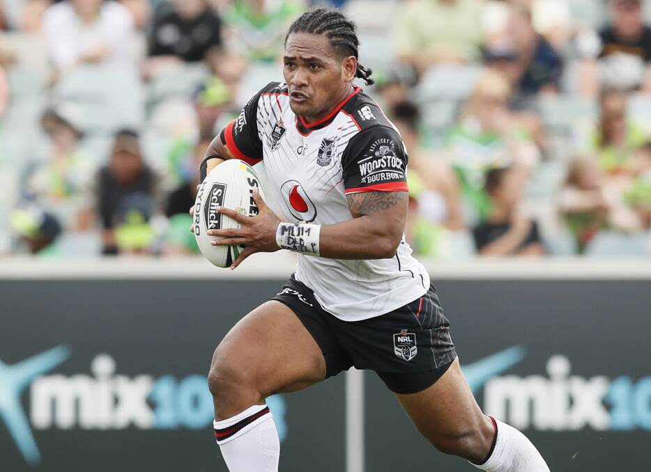 2018 NRL Round 03 - Canberra Raiders v New Zealand Warriors, GIO Stadium, 2018-03-24. Digital image by Keegan Carroll  NRL Photos Former New Zealand Warriors player Solomone Kata has signed a deal with the Brumbies.