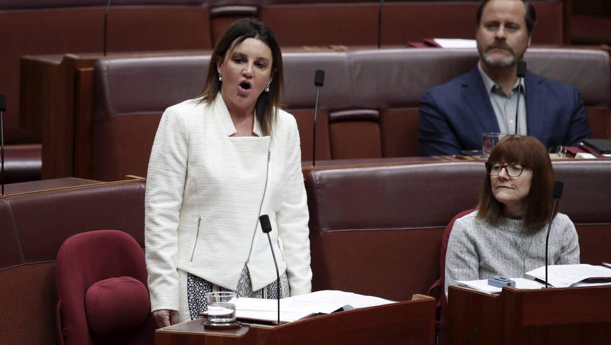 Jacqui Lambie has refused to disclose her position on the medevac bill. Picture: Alex Ellinghausen