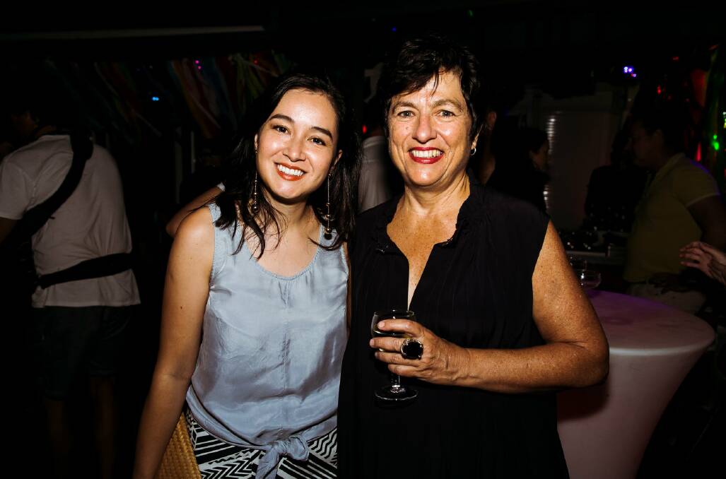 Former Canberra TV writer Niki Aken with Upright producer Helen Bowden from Lingo Pictures.