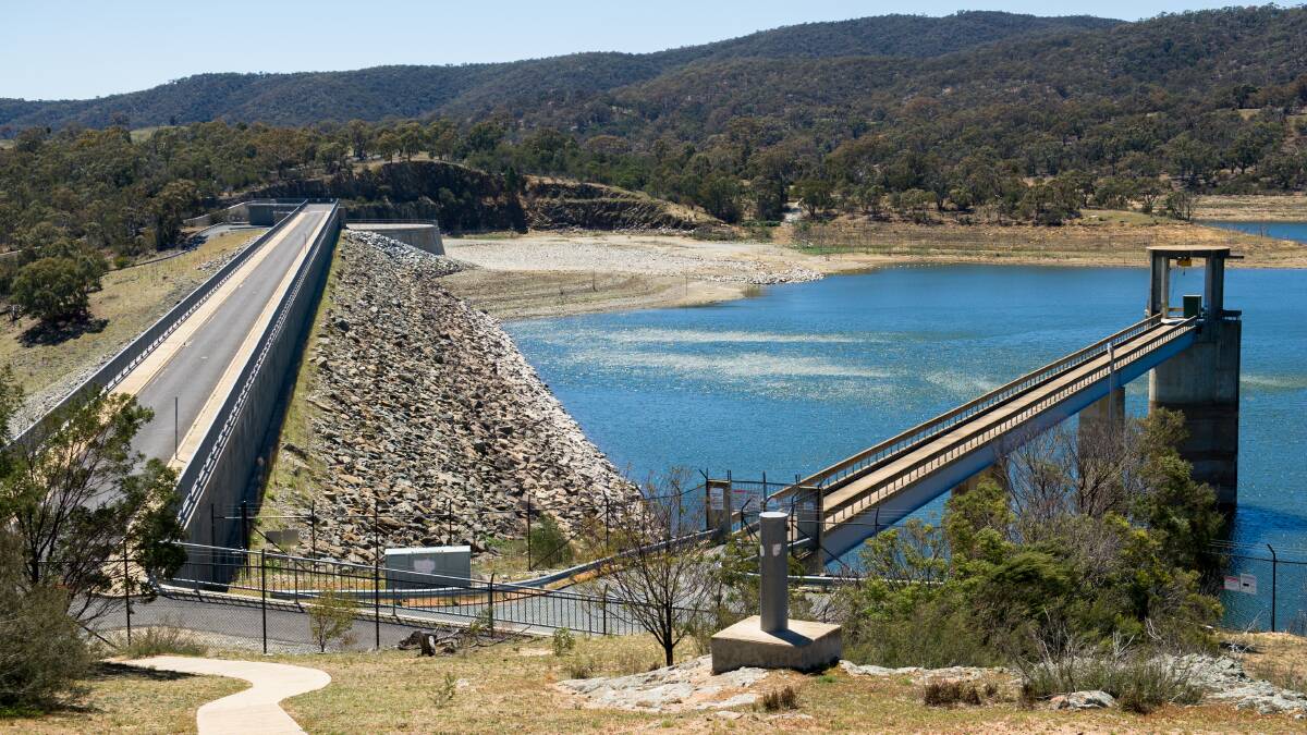 Googong Dam is managed by Icon Water and supplies water for both Canberra and Queanbeyan. Picture: Elesa Kurtz