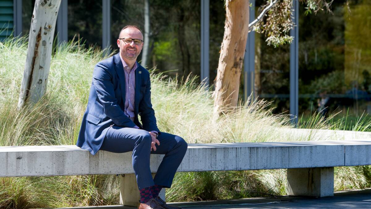 Chief Minister Andrew Barr says the government will be guided by wellness indicators. Picture: Elesa Kurtz