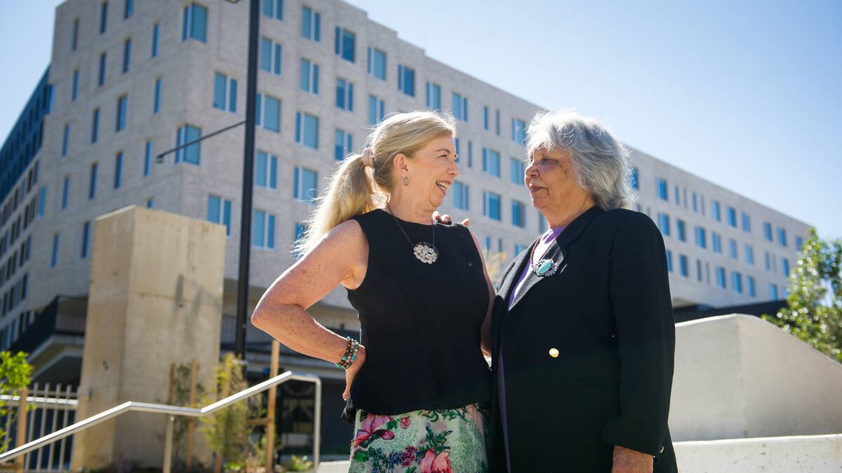 Professor Ann McGrath and Ngambri-Ngunnawal elder Matilda House will launch the new 'deep history" research centre at the ANU. Picture: Elesa Kurtz