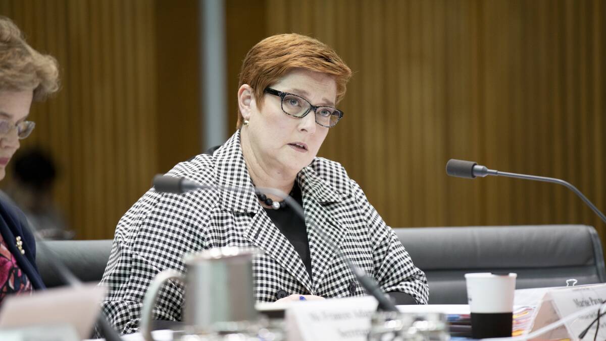 Foreign minister Marise Payne. Picture: Sitthixay Ditthavong