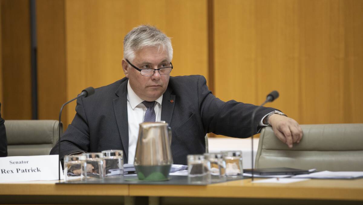 South Australian Senator Rex Patrick has returned to Canberra to ensure he can attend the parliamentary sitting period at the end of the month. Picture: Sitthixay Ditthavong