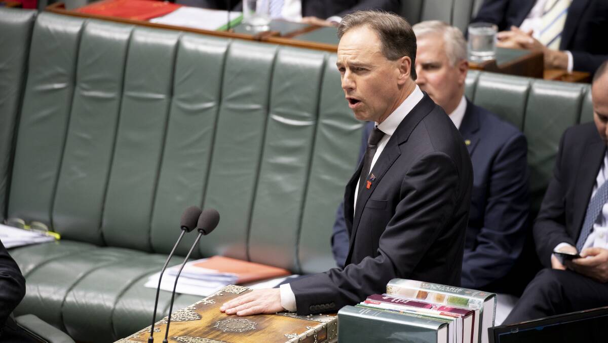 Health Minister Greg Hunt. Picture: Sitthixay Ditthavong