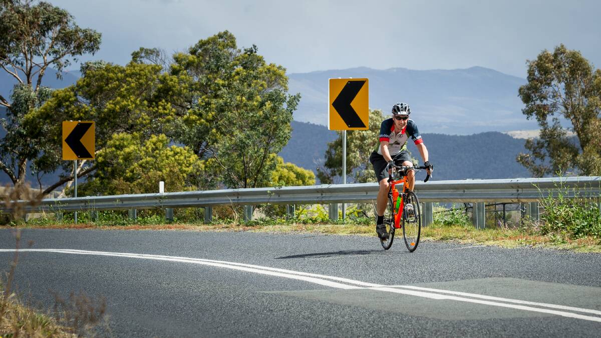 Cyclist Hamish Jones will be tackling the hills in Fitz's Challenge on Sunday. Picture: Elesa Kurtz