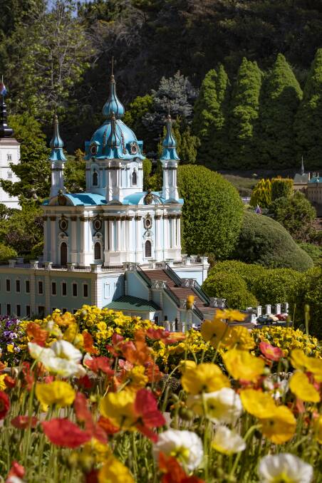 A scaled down replica of St Andrew's church in the Ukrainian capital of Kyiv. Picture: Sitthixay Ditthavong