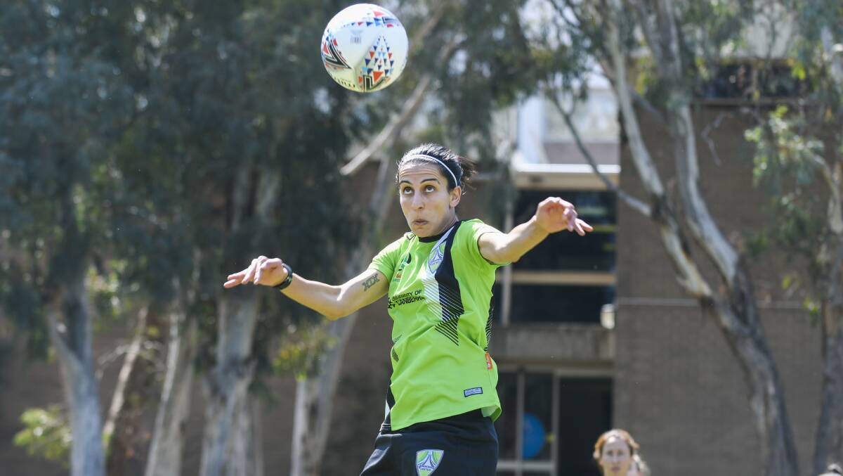 Leena Khamis has joined Canberra United from the Western Sydney Wanderers. Picture: Dion Georgopoulos