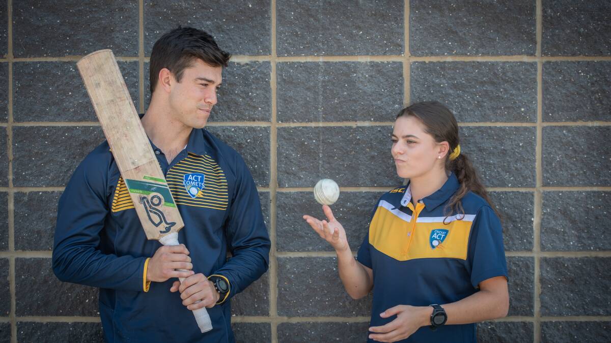 ACT cricketers Rhys Healy and Kelly Rowlings will chase Twenty20 success in Sydney. Picture: Karleen Minney