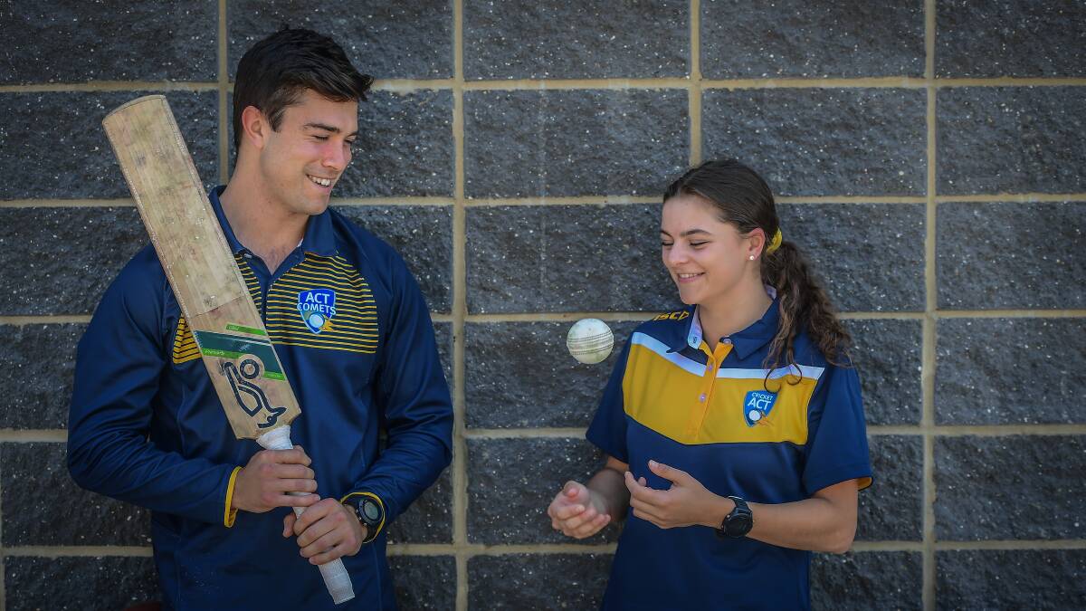 ACT cricketers Rhys Healy and Kelly Rowlings are both eyeing Regional Bash glory. Picture: Karleen Minney