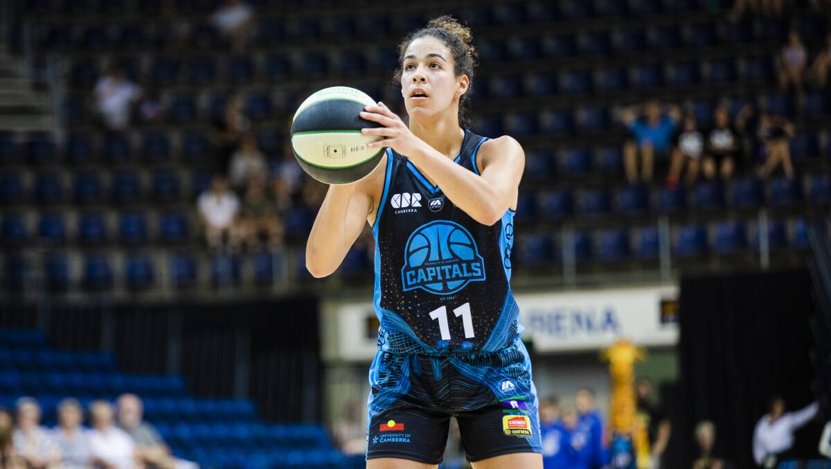 Canberra Capitals Kia Nurse scored 21 points against Southside. Picture: Jamila Toderas