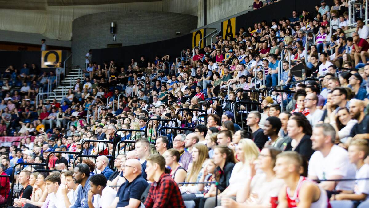 Almost 4000 fans crammed into the AIS for Illawarra's clash with Brisbane in November. Picture: Jamila Toderas