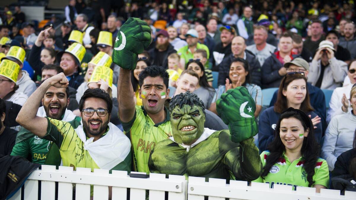 Pakistani fans turned up in droves. Picture: Dion Georgopoulos