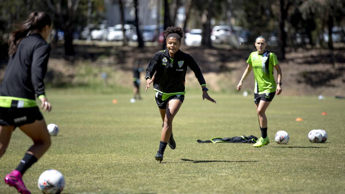 American import Simone Charley is preparing for her W-League debut. Picture: Sitthixay Ditthavong