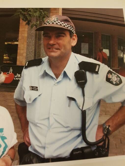 Stuart O'Callaghan when he was a first constable with ACT Policing in 2011-12. Picture: Supplied