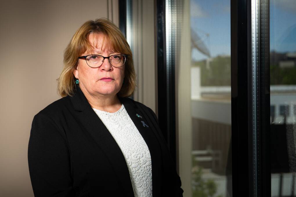 Australian Federal Police Association president Angela Smith, who says there is a shortage of police officers in the ACT and it's putting their safety, the community's safety, and officers' mental health at risk. Picture: Elesa Kurtz