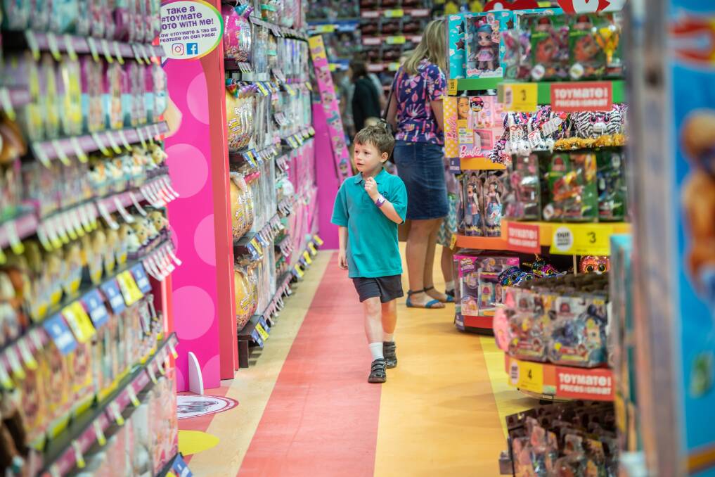  Zaide Bayley, 6, of Gungahlin, takes in the new store. Picture: Karleen Minney