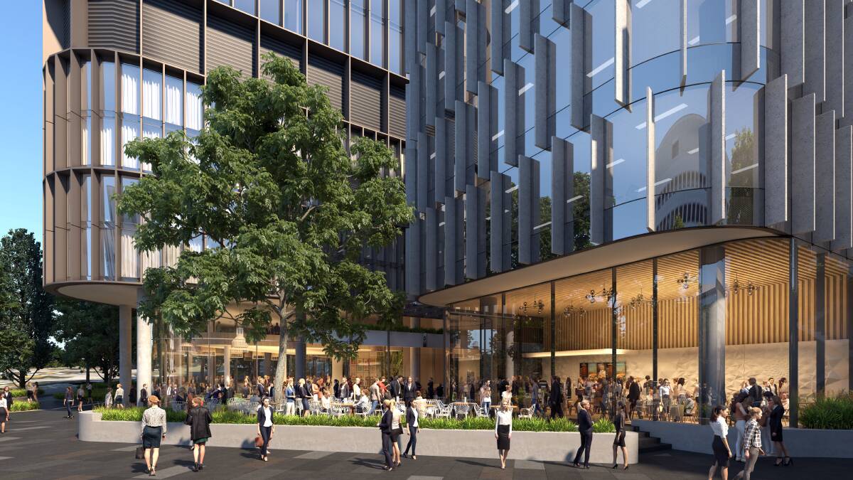 Artists impression of future retail space at Constitution Place.