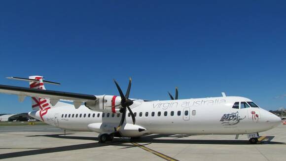 Images of the Virgin Australia ATR plane and its damaged undercarriage released by the safety watchdog.