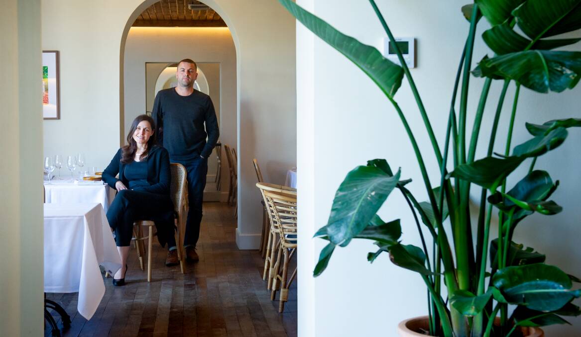 Lisa Capezio and Aaron Copeland, from Capezio Copeland, are the designers behind a lot of Canberra's coolest venues. Picture: Elesa Kurtz