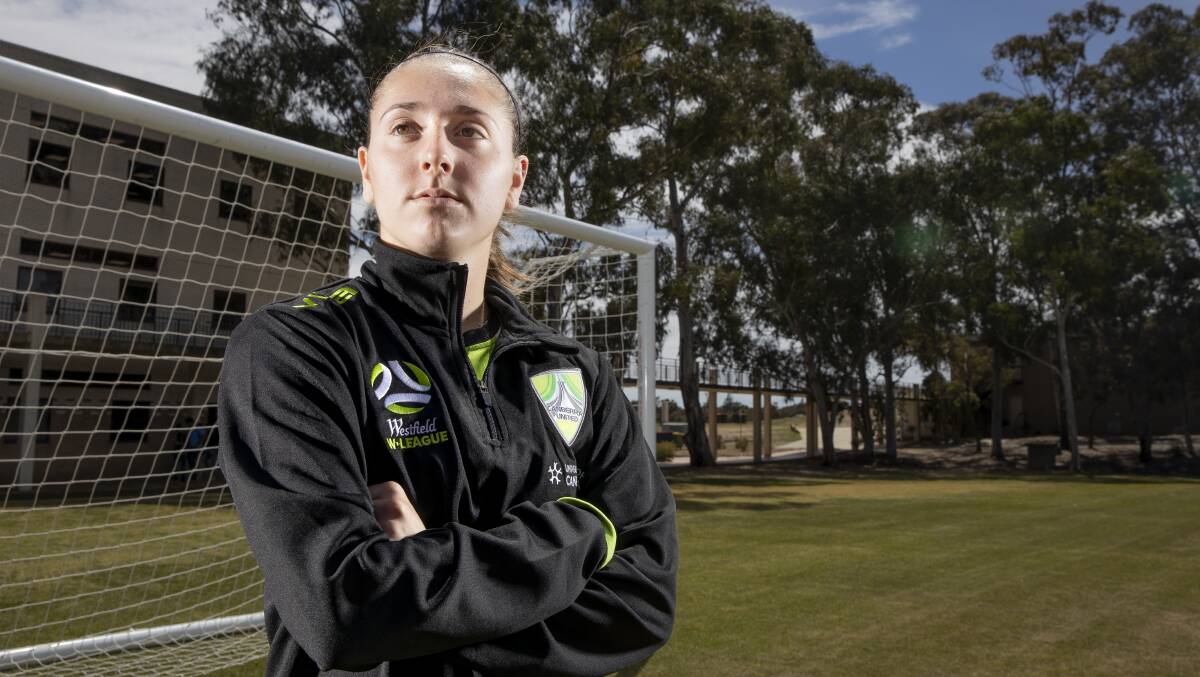 Canberra United co-captain Karly Roestbakken is set to follow her Matildas teammates and make a move to Europe. Picture: Sitthixay Ditthavong