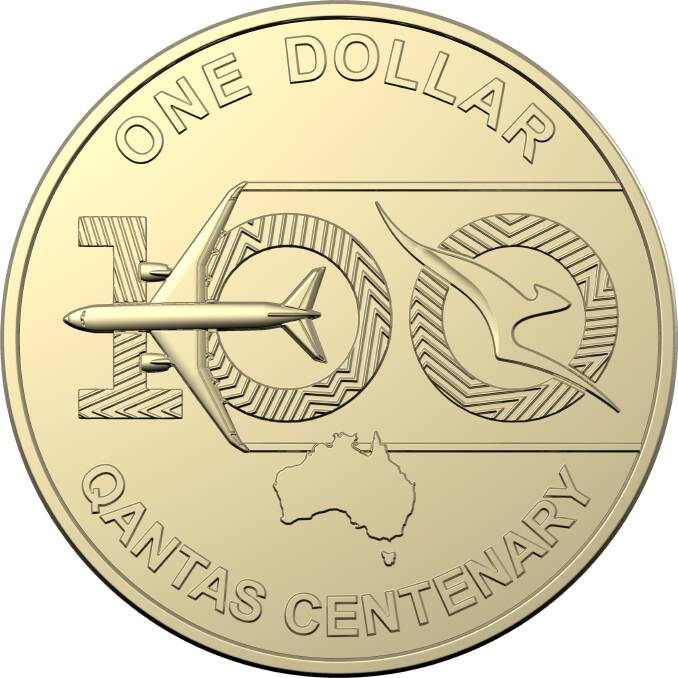 The new $1 Qantas coin.