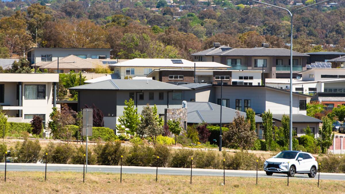 Canberra housing values rose by almost 2 per cent in November. Picture: Elesa Kurtz