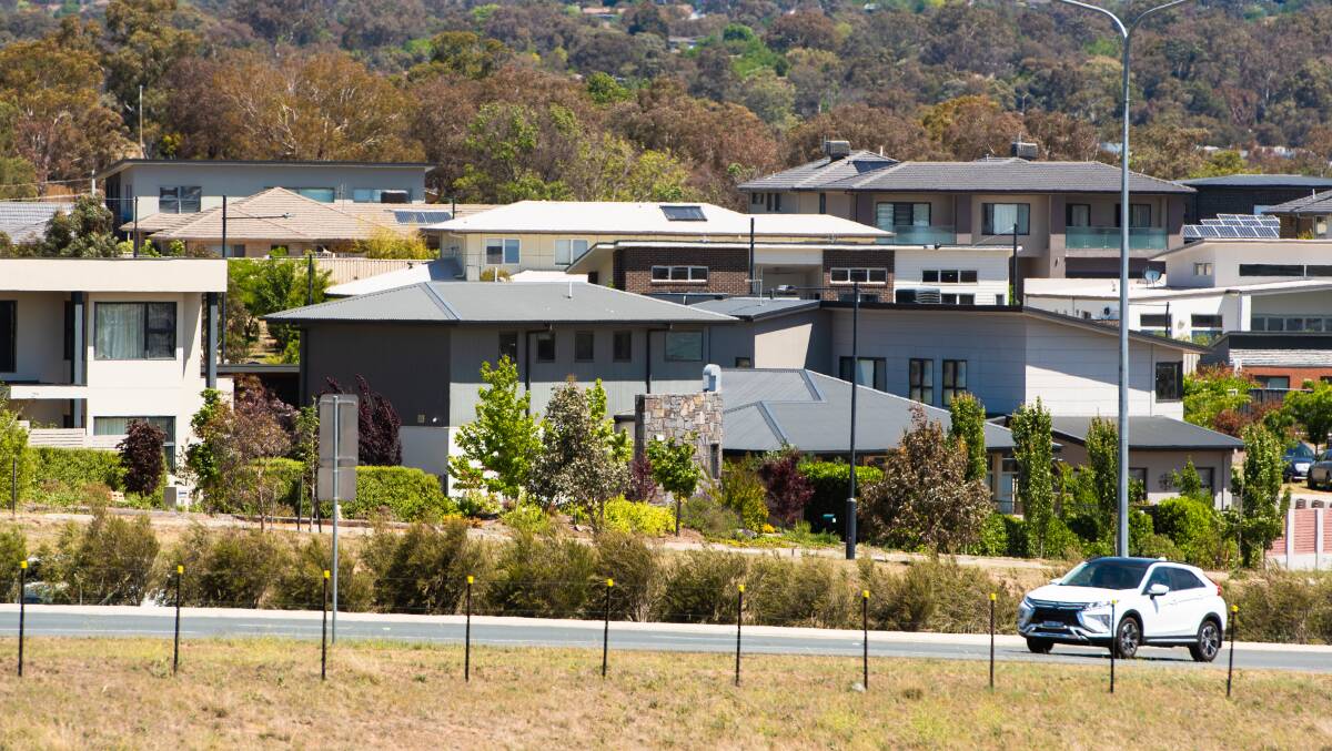 Canberra property prices are on track for exceptional annual growth. Picture: Elesa Kurtz