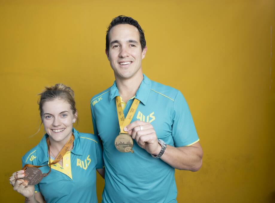 Para athletes Sarah Walsh and Cameron Crombie are unconcerned about the Australian Sports Commission getting hacked. Picture: Sitthixay Ditthavong