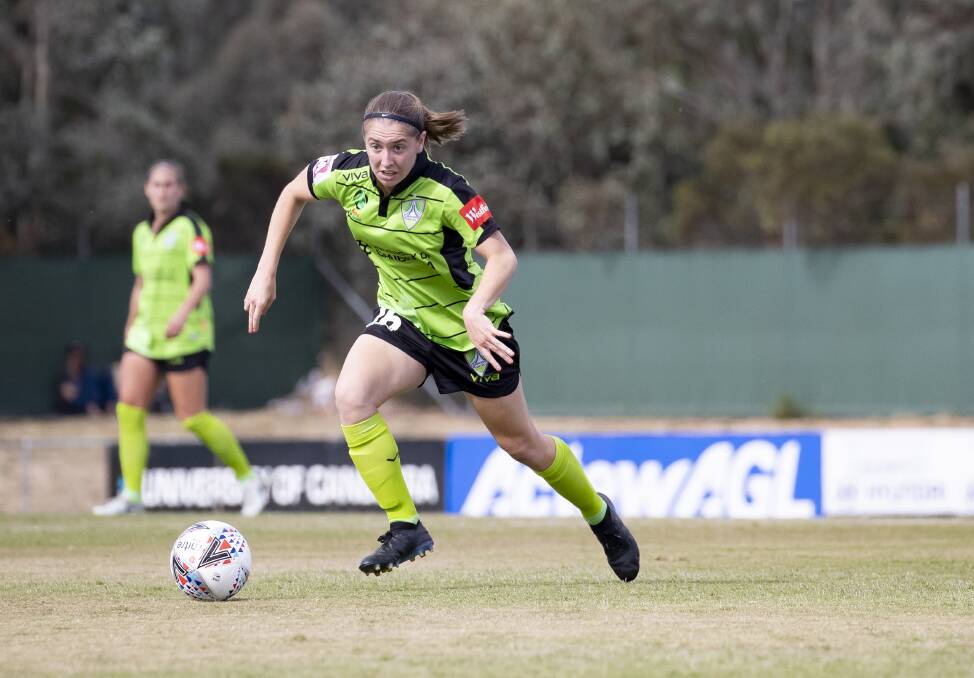 Karly Roestbakken has played four W-League seasons with Canberra United. Picture: Sitthixay Ditthavong