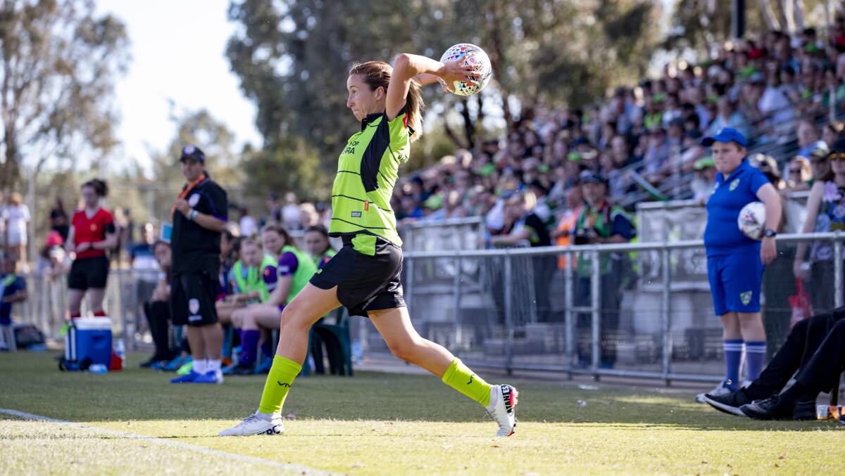 Emma Stanbury joined Canberra United last year after a stint with the Newcastle Jets. Picture: Sitthixay Ditthavong