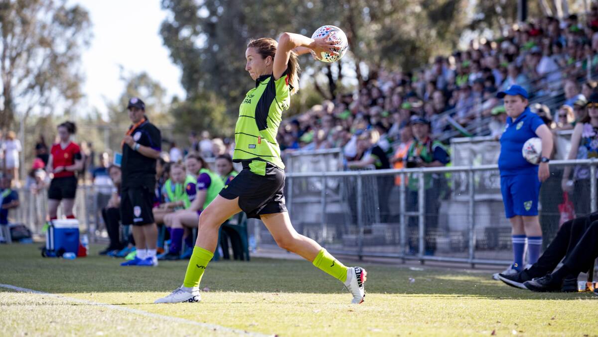 Emma Stanbury made her club debut for Canberra United last week. Picture: Sitthixay Ditthavong