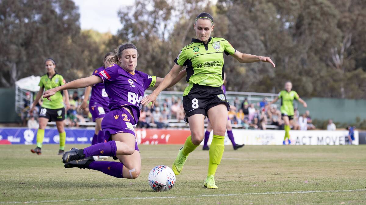 Olivia Price had a strong performance in Canberra United's clash with Perth Glory. Picture: Sitthixay Ditthavong