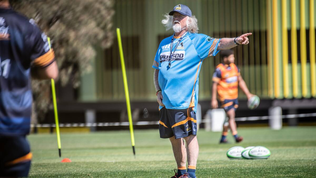 Brumbies forwards coach Laurie Fisher is excited for the year ahead. Picture: Karleen Minney