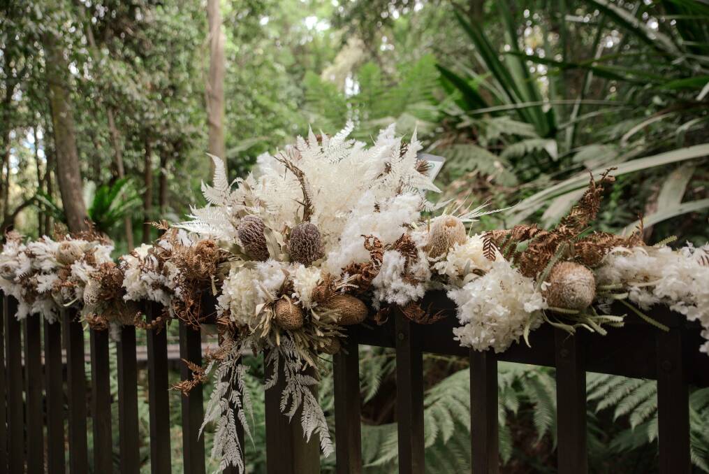 A beautiful detail from Nick and Nina Keeley's wedding at Pollen cafe at the Australian National Botanic Gardens.