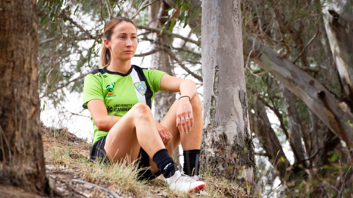 Canberra United's Emma Stanbury has family affected by the northern NSW bushfires. Picture: Elesa Kurtz