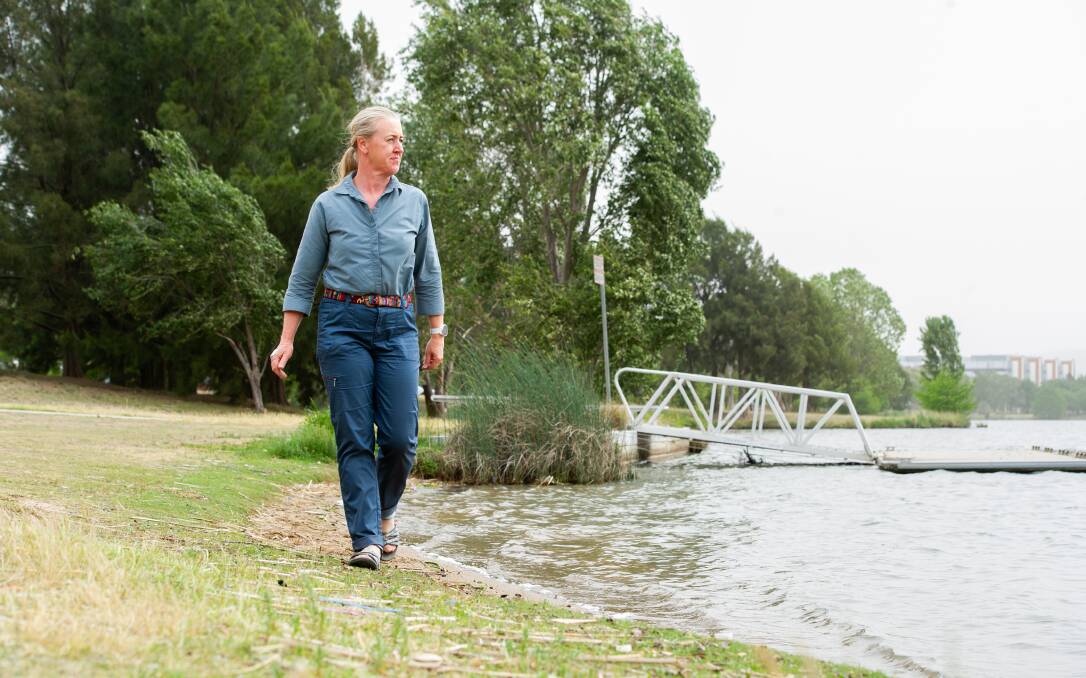 University of Canberra researcher Dr Fiona Dyer, who expects climate change will make Canberra's blue-green algae problem worse. Picture: Elesa Kurtz
