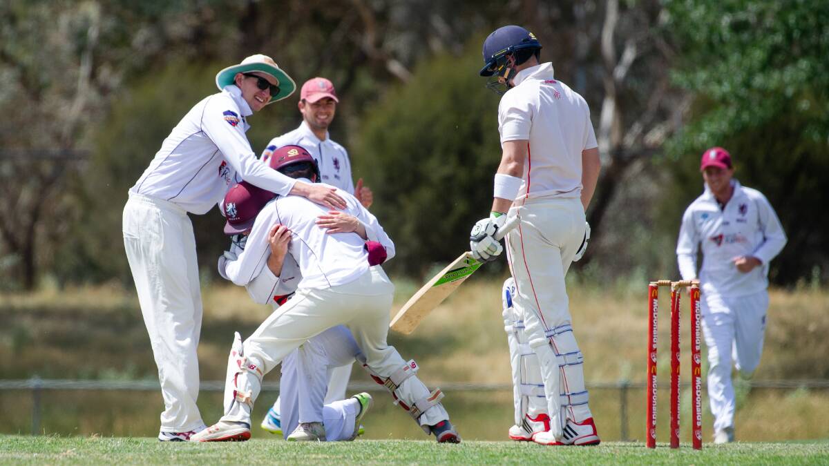 Action from day one of Wests' two-day clash against Tuggeranong Valley at Jamison Oval. Pictures: Elesa Kurtz