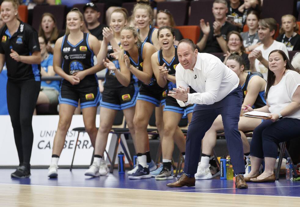 Paul Goriss was crowned WNBL coach of the year, and says he could not have done it without his players. Picture: Sitthixay Ditthavong