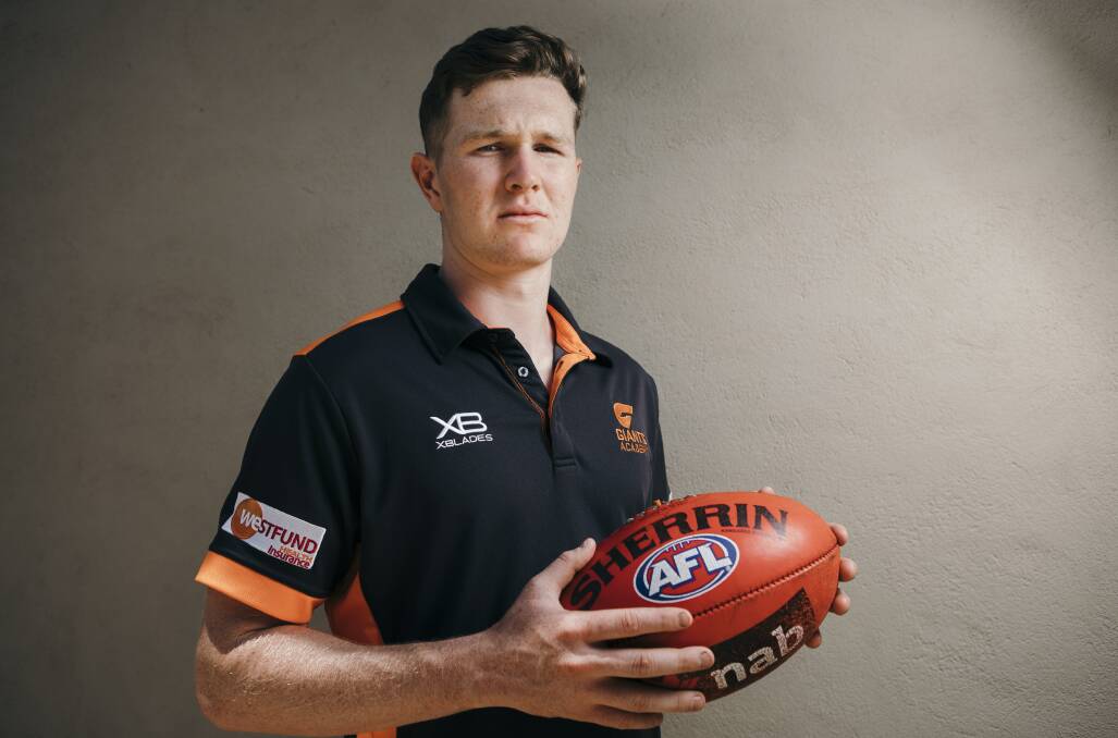 Canberra's Tom Green could be selected by the GWS Giants in the top five of the AFL draft this week. Picture: Jamila Toderas