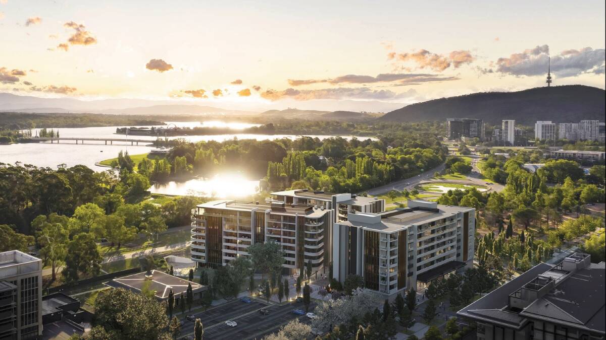 Artists impression of The Griffin development in Parkes. Source: National Capital Authority. 