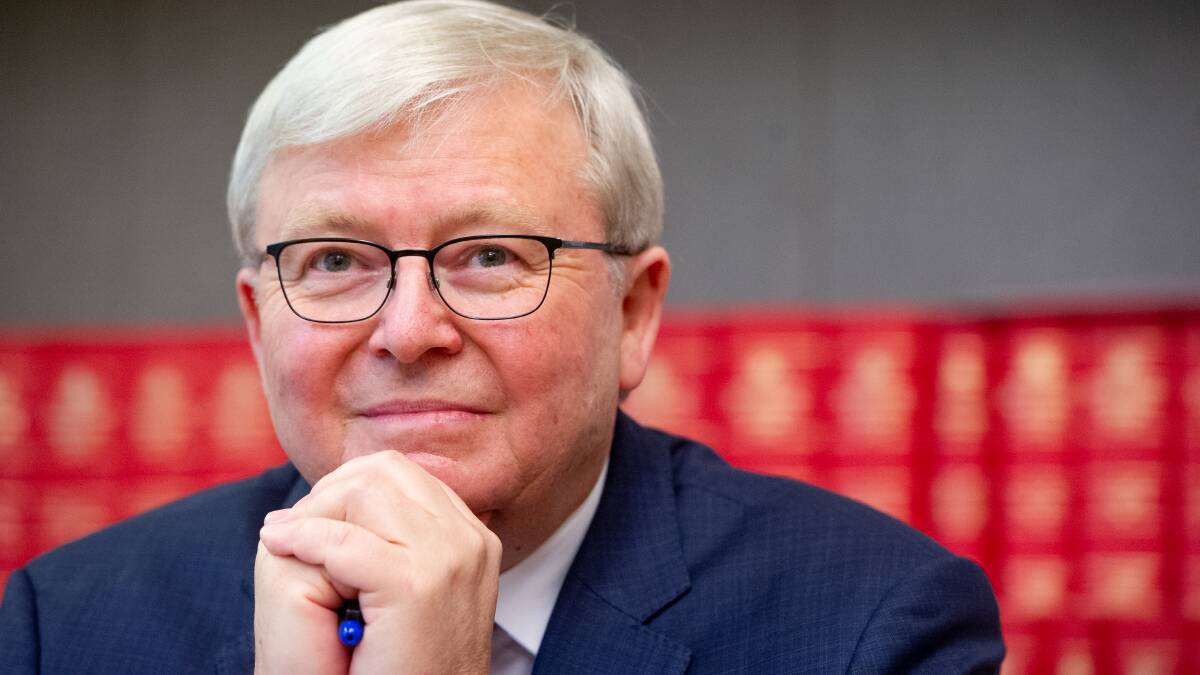 Kevin Rudd, whose global financial crisis stimulus spend helped keep Australia out of recession. Picture: Elesa Kurtz